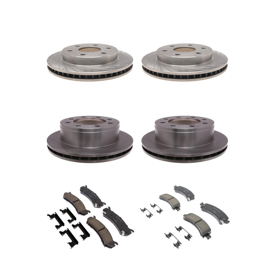 ACDelco Disc Brake Pads and Rotors Kit Front Rear For 03-05 Chevrolet Express