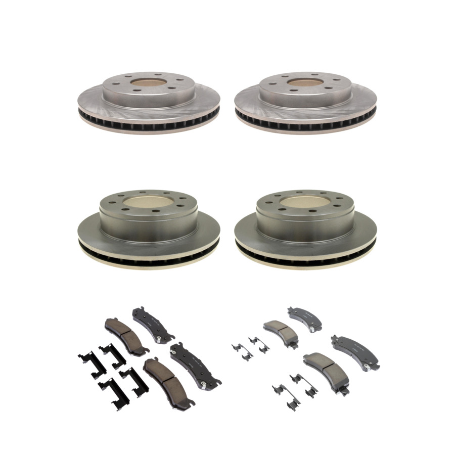 ACDelco Disc Brake Pads and Rotors Kit Front Rear For 03-05 GMC Savana 2500