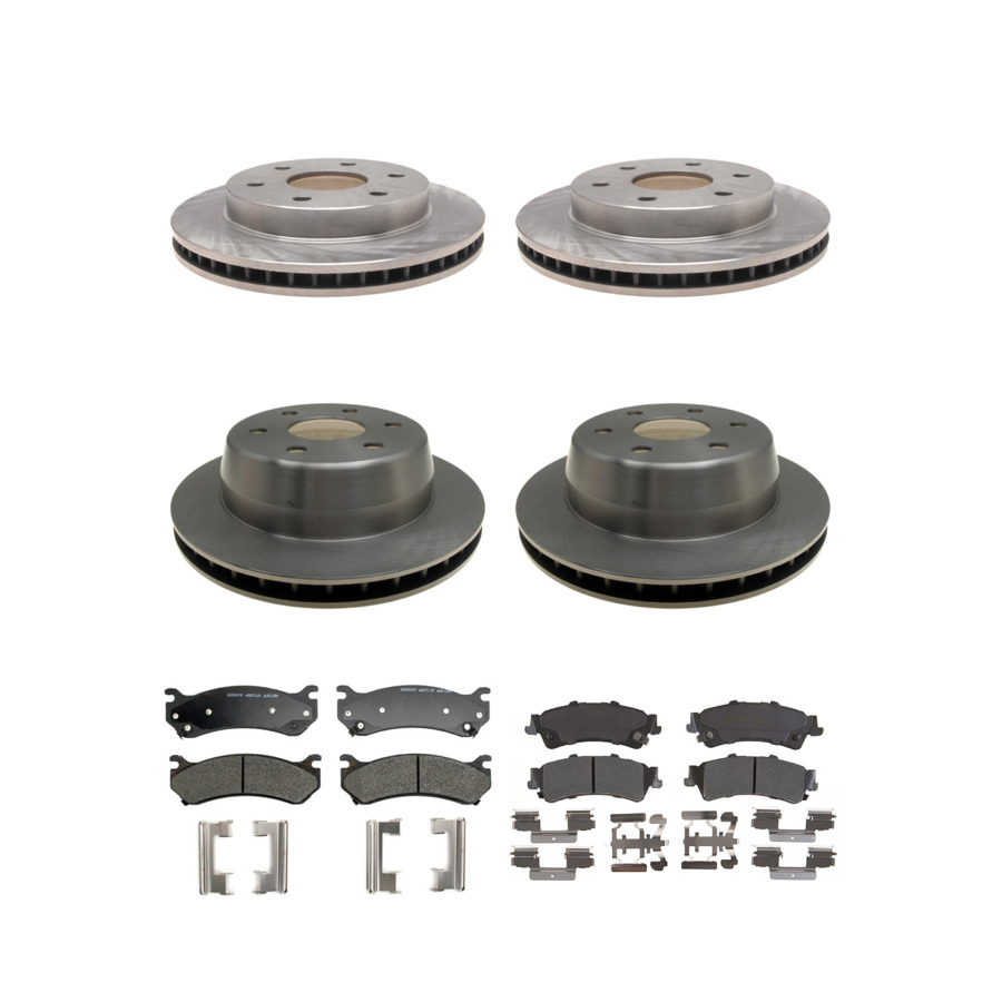 ACDelco Disc Brake Pads and Rotors Kit Front Rear For 00-02 Chevrolet Suburban