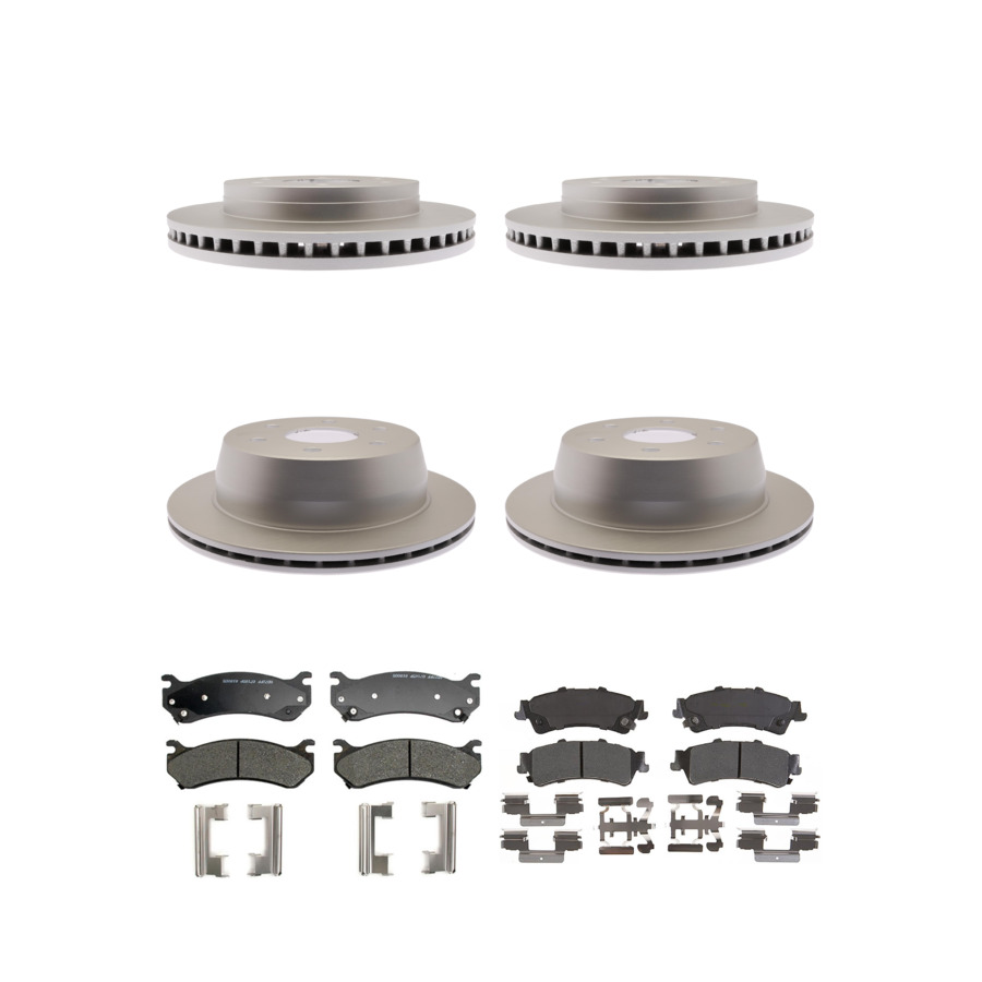 ACDelco Disc Brake Pads and Rotors Kit Front Rear For 99-07 Chevrolet Astro