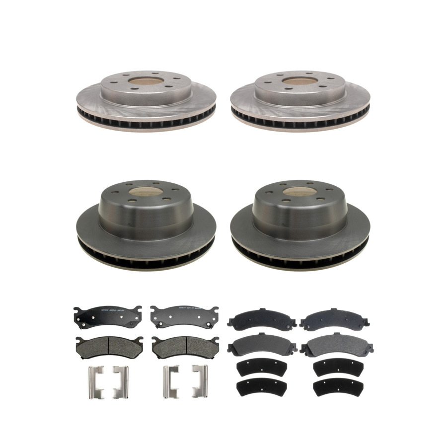 ACDelco Disc Brake Pads and Rotors Kit Front Rear For 00-03 GMC Yukon XL 1500