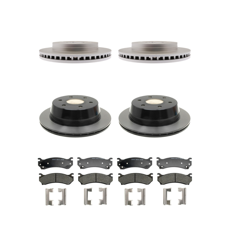 ACDelco Disc Brake Pads and Rotors Kit Front Rear For 99-07 Chevrolet Astro