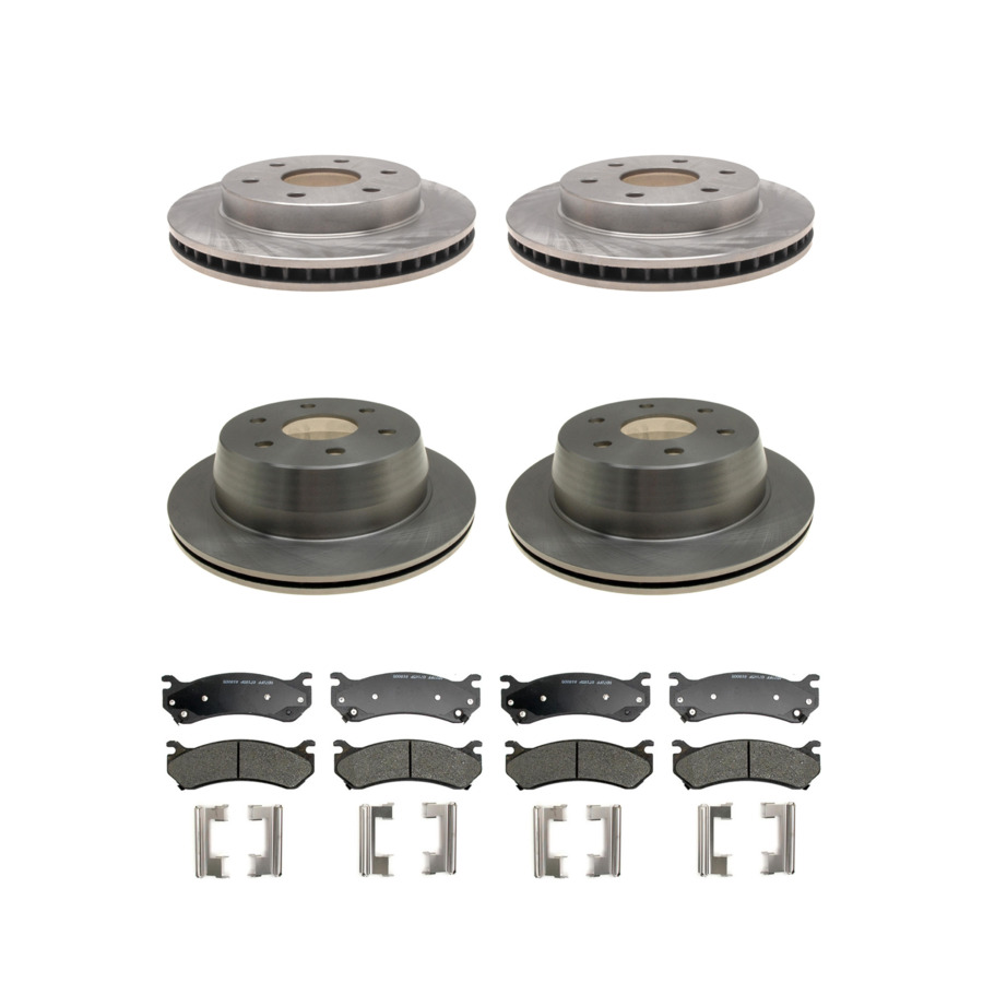 ACDelco Disc Brake Pads and Rotors Kit Front Rear For 99-07 Chevrolet Astro