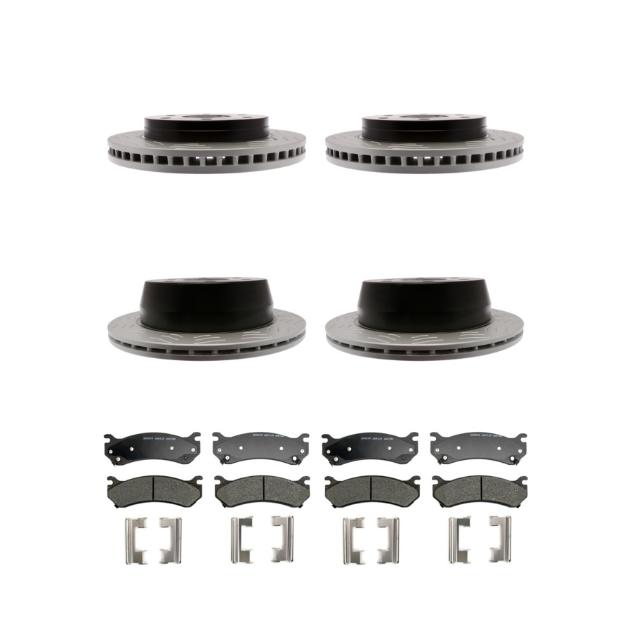 ACDelco Disc Brake Pads and Rotors Kit Front Rear For 99-07 Chevrolet Astro