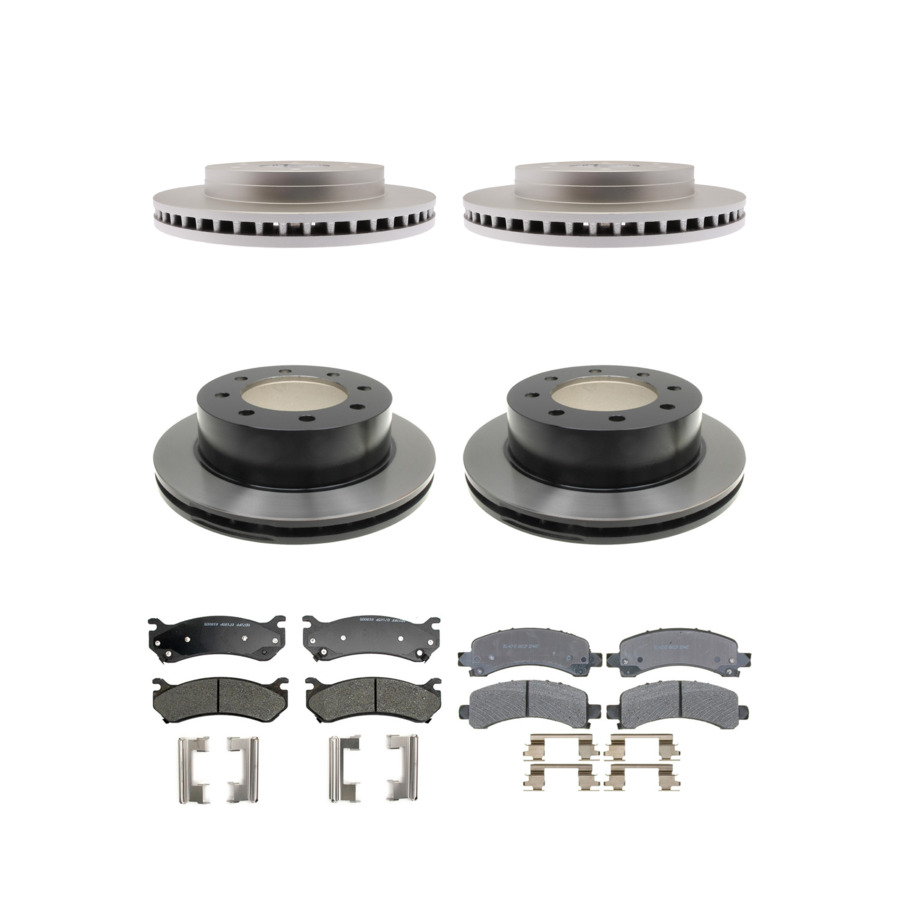 ACDelco Disc Brake Pads and Rotors Kit Front Rear For 03-05 Chevrolet Express