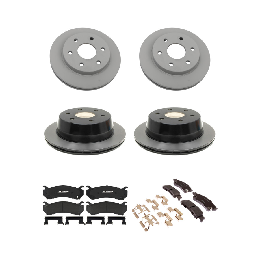 ACDelco Disc Brake Pads and Rotors Kit Front Rear For 99-07 Chevrolet Astro