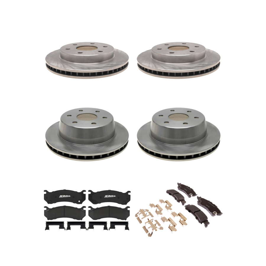 ACDelco Disc Brake Pads and Rotors Kit Front Rear For 00-06 GMC Sierra 1500