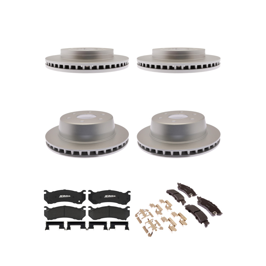 ACDelco Disc Brake Pads and Rotors Kit Front Rear For 00-06 GMC Sierra 1500