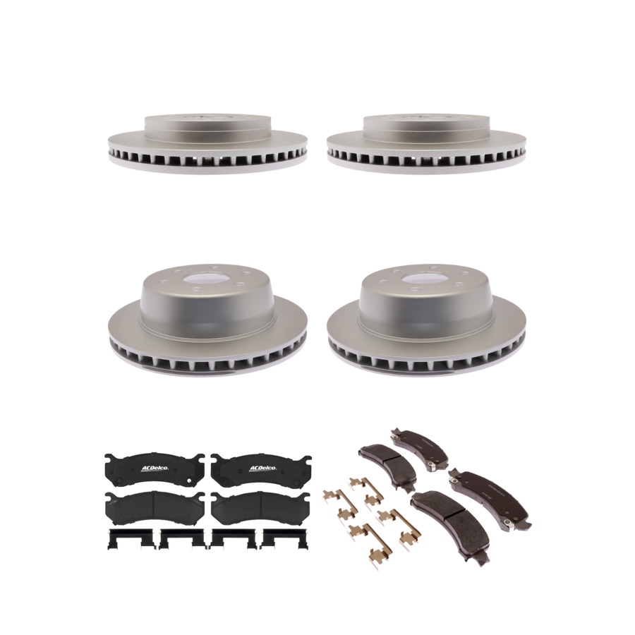 ACDelco Disc Brake Pads and Rotors Kit Front Rear For 02-08 Chevrolet Tahoe