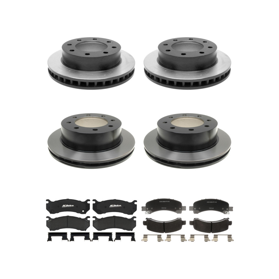 ACDelco Disc Brake Pads and Rotors Kit Front Rear For 03-05 Chevrolet Express