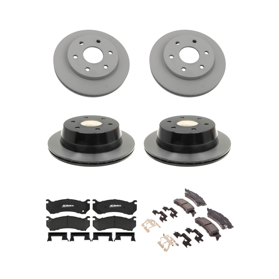 ACDelco Disc Brake Pads and Rotors Kit Front Rear For 99-07 Chevrolet Astro