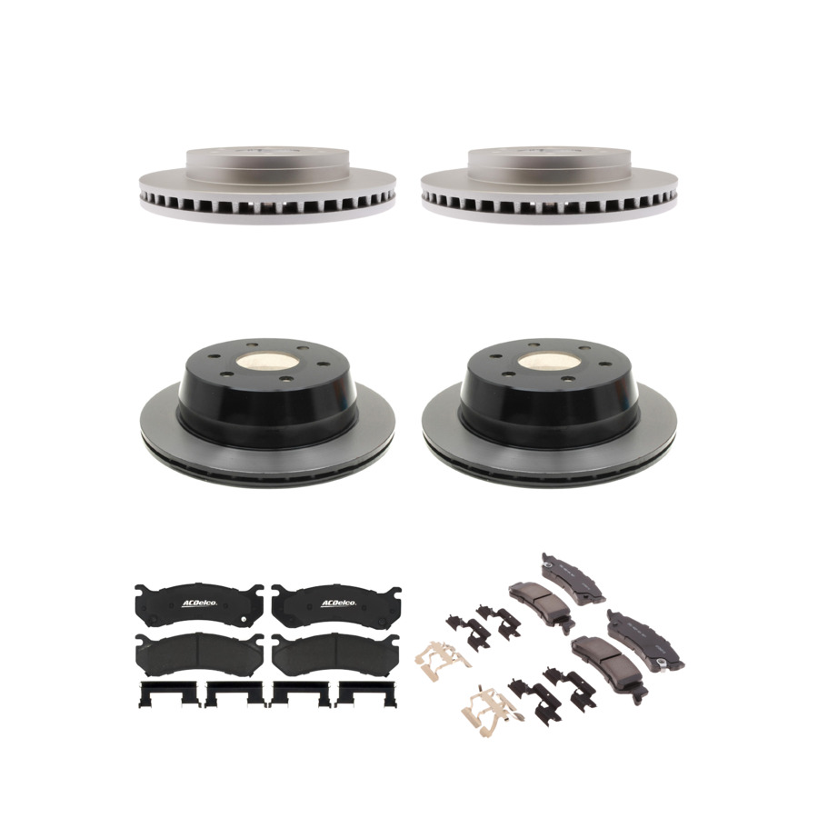 ACDelco Disc Brake Pads and Rotors Kit Front Rear For 99-07 Chevrolet Astro
