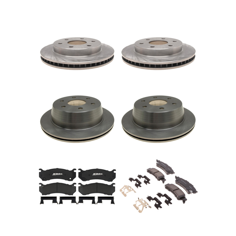 ACDelco Disc Brake Pads and Rotors Kit Front Rear For 99-07 Chevrolet Astro