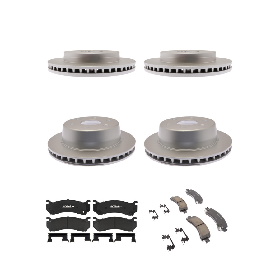 ACDelco Disc Brake Pads and Rotors Kit Front Rear For 02-08 Chevrolet Tahoe
