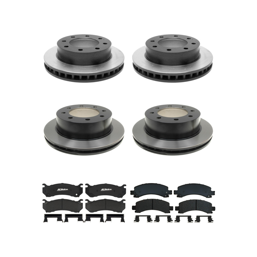 ACDelco Disc Brake Pads and Rotors Kit Front Rear For 03-05 Chevrolet Express