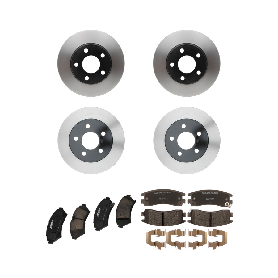 ACDelco Disc Brake Pads and Rotors Kit Front Rear For 2000-2005 Buick LeSabre