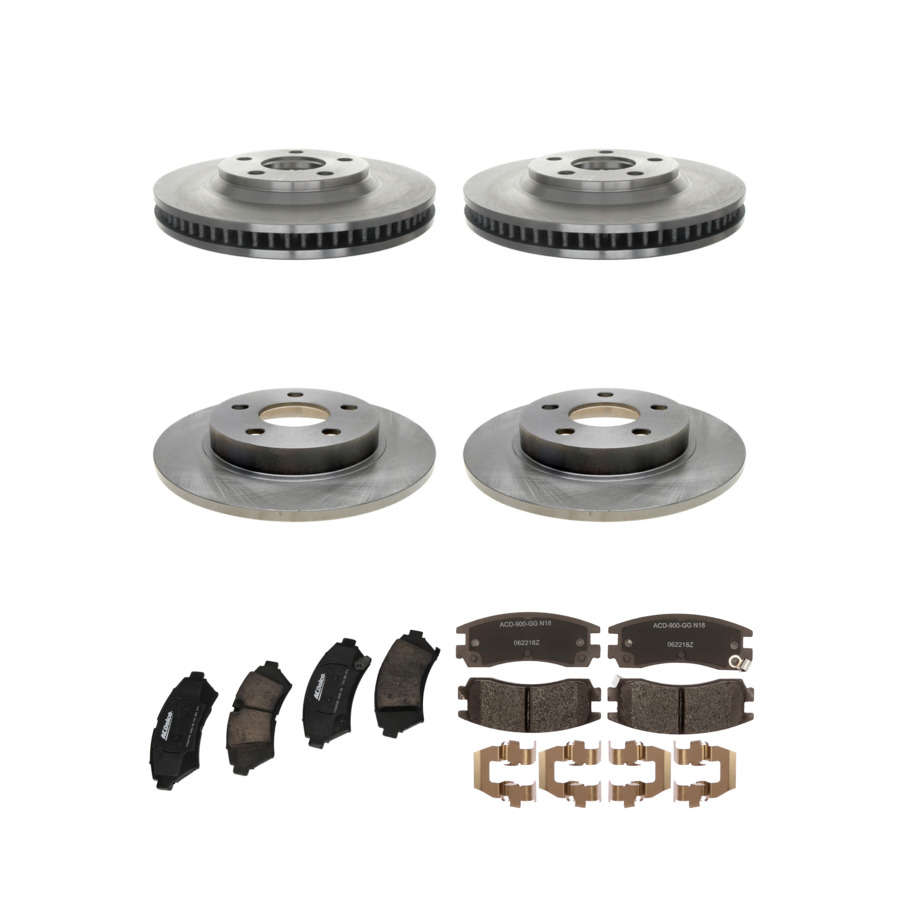 ACDelco Disc Brake Pads and Rotors Kit Front Rear For 2000-2005 Buick LeSabre