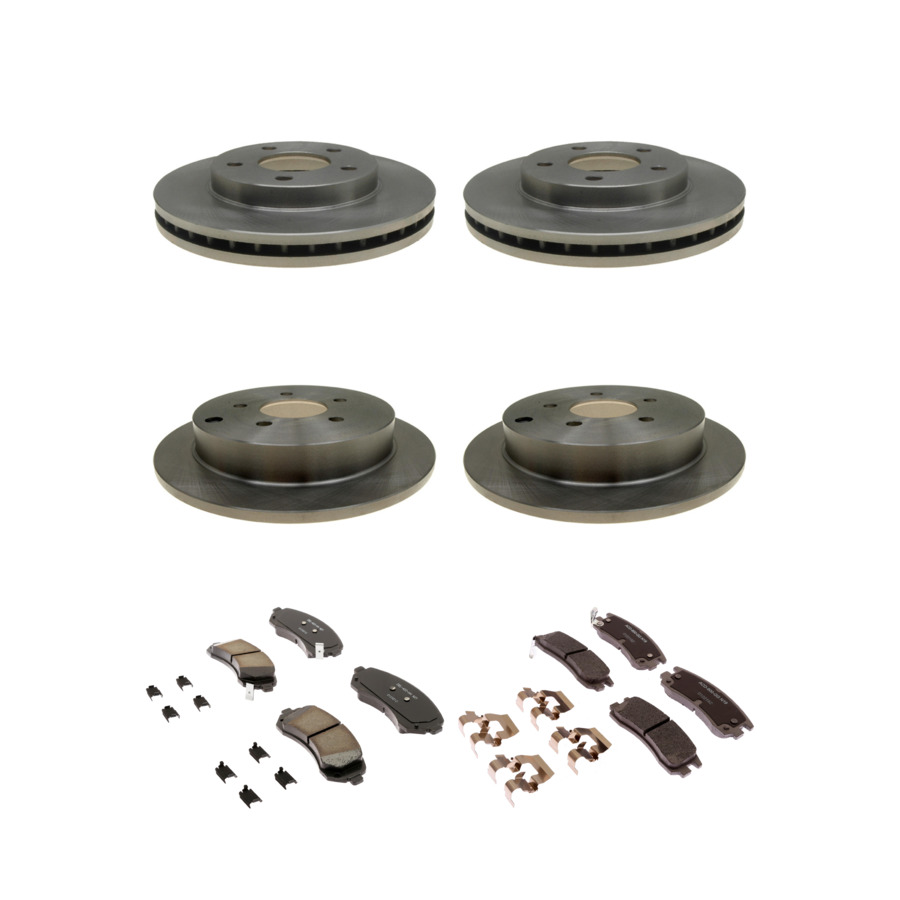 ACDelco Disc Brake Pads and Rotors Kit Front Rear For 01-07 Buick Rendezvous