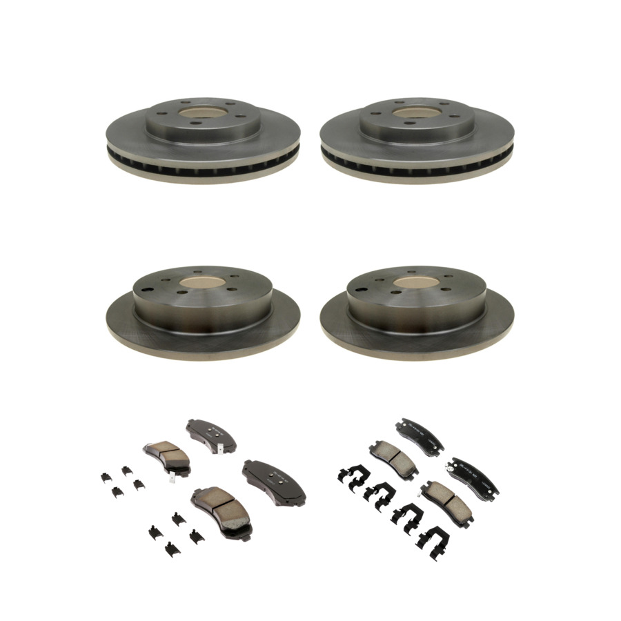 ACDelco Disc Brake Pads and Rotors Kit Front Rear For 01-07 Buick Rendezvous