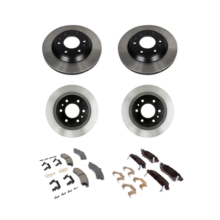 ACDelco Disc Brake Pads and Rotors Kit Front Rear For 02-05 Chevrolet