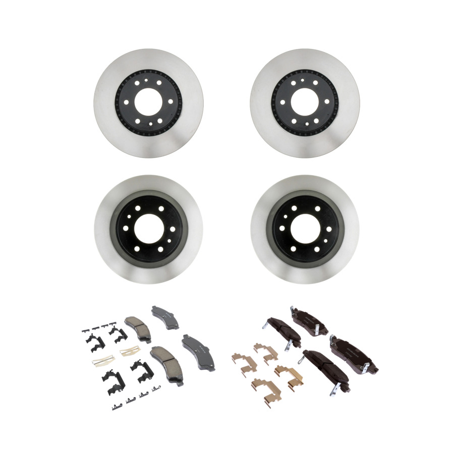 ACDelco Disc Brake Pads and Rotors Kit Front Rear For 02-06 GMC Envoy XL