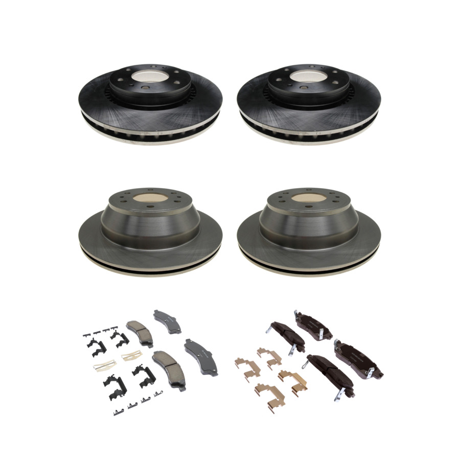 ACDelco Disc Brake Pads and Rotors Kit Front Rear For 2006 Chevrolet SSR