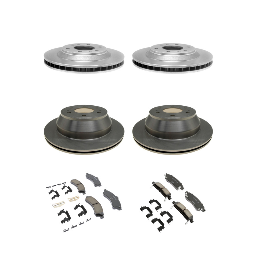 ACDelco Disc Brake Pads and Rotors Kit Front Rear For 02-05 Chevrolet