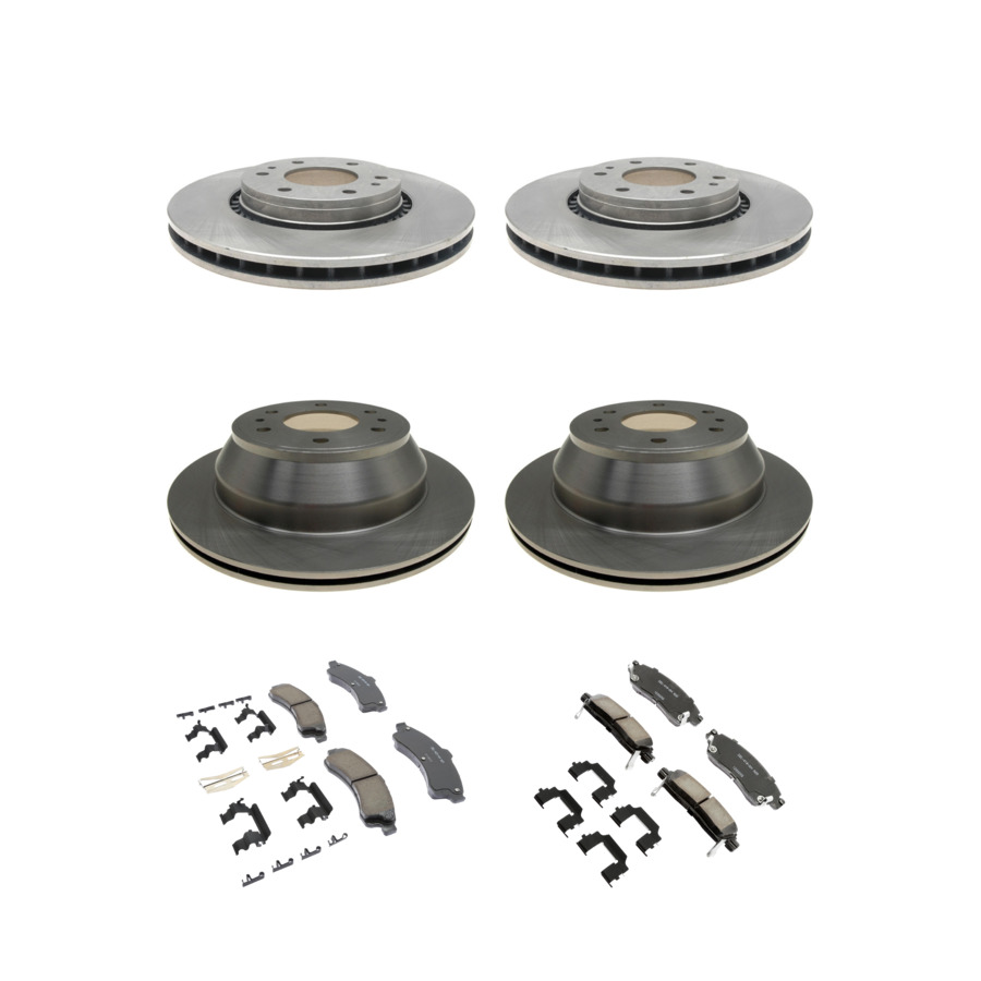 ACDelco Disc Brake Pads and Rotors Kit Front Rear For 02-06 GMC Envoy XL