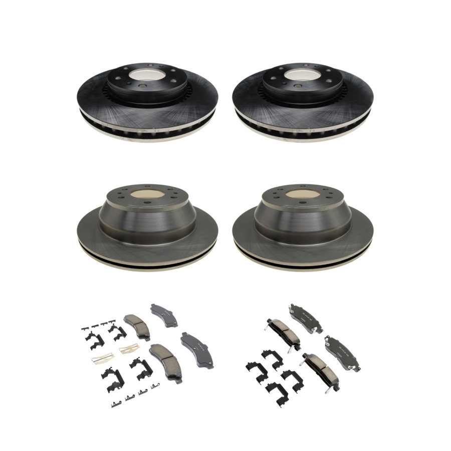 ACDelco Disc Brake Pads and Rotors Kit Front Rear For 2006 Chevrolet SSR