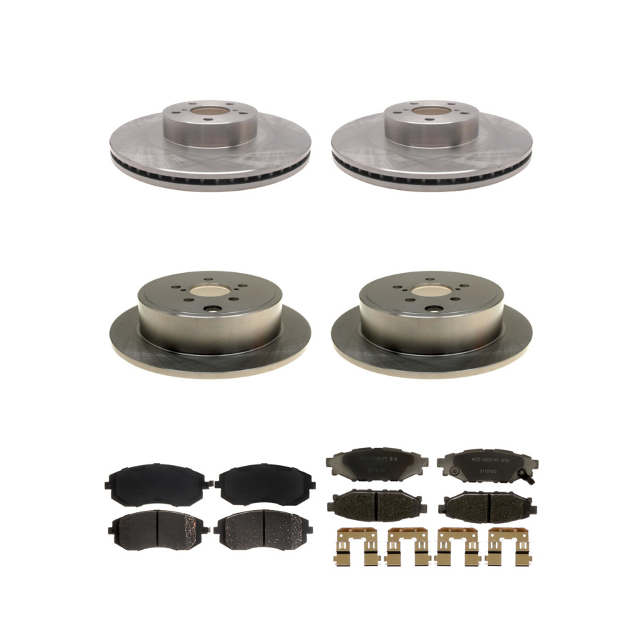 ACDelco Disc Brake Pads and Rotors Kit Front Rear For 08-13 Subaru Outback
