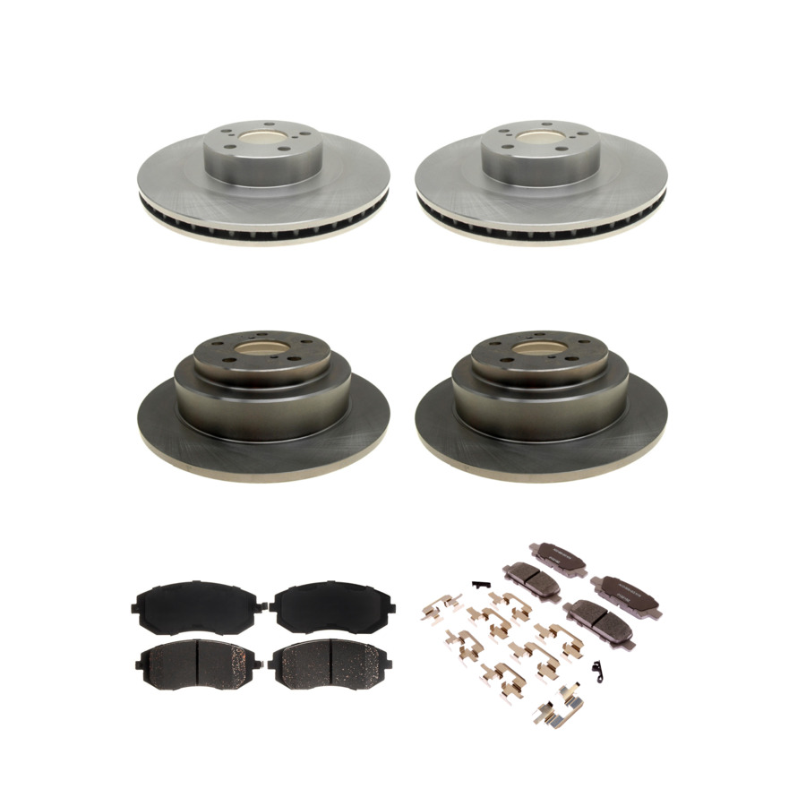 ACDelco Disc Brake Pads and Rotors Kit Front Rear For 02-03 Subaru Impreza