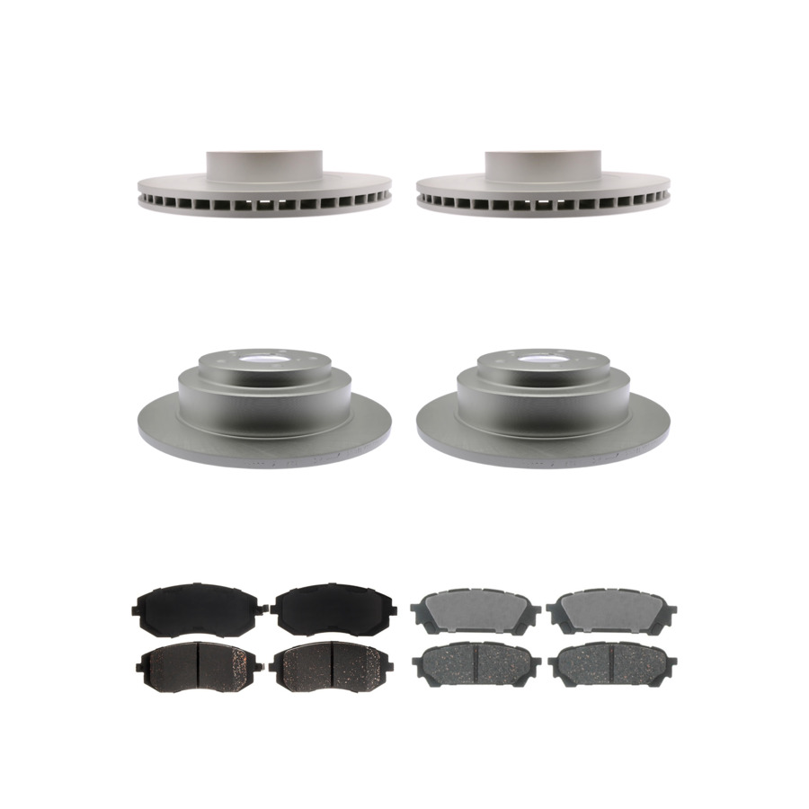 ACDelco Disc Brake Pads and Rotors Kit Front Rear For 04-08 Subaru Impreza