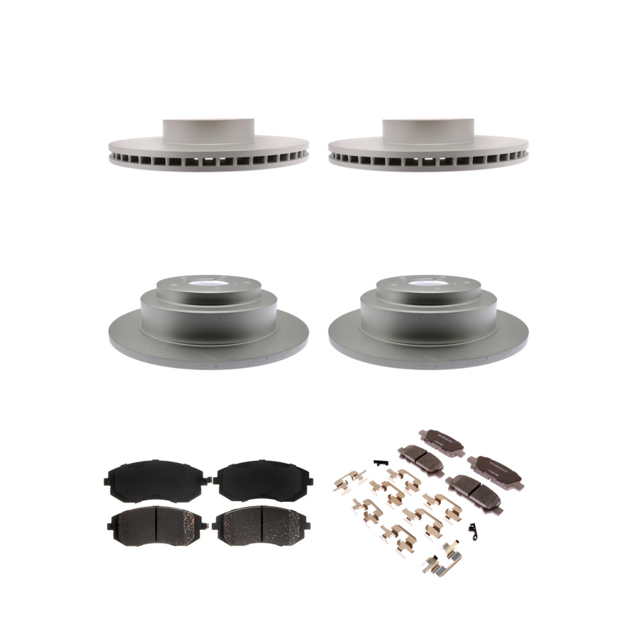 ACDelco Disc Brake Pads and Rotors Kit Front Rear For 02-03 Subaru Impreza