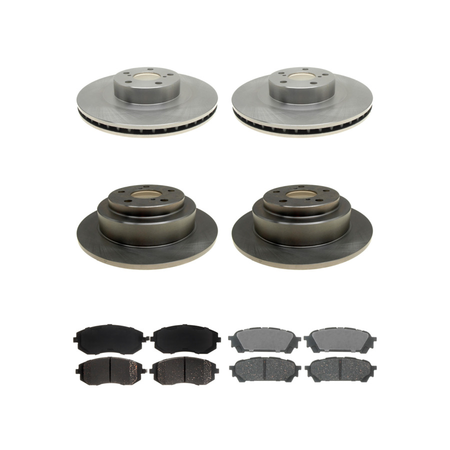 ACDelco Disc Brake Pads and Rotors Kit Front Rear For 04-08 Subaru Impreza