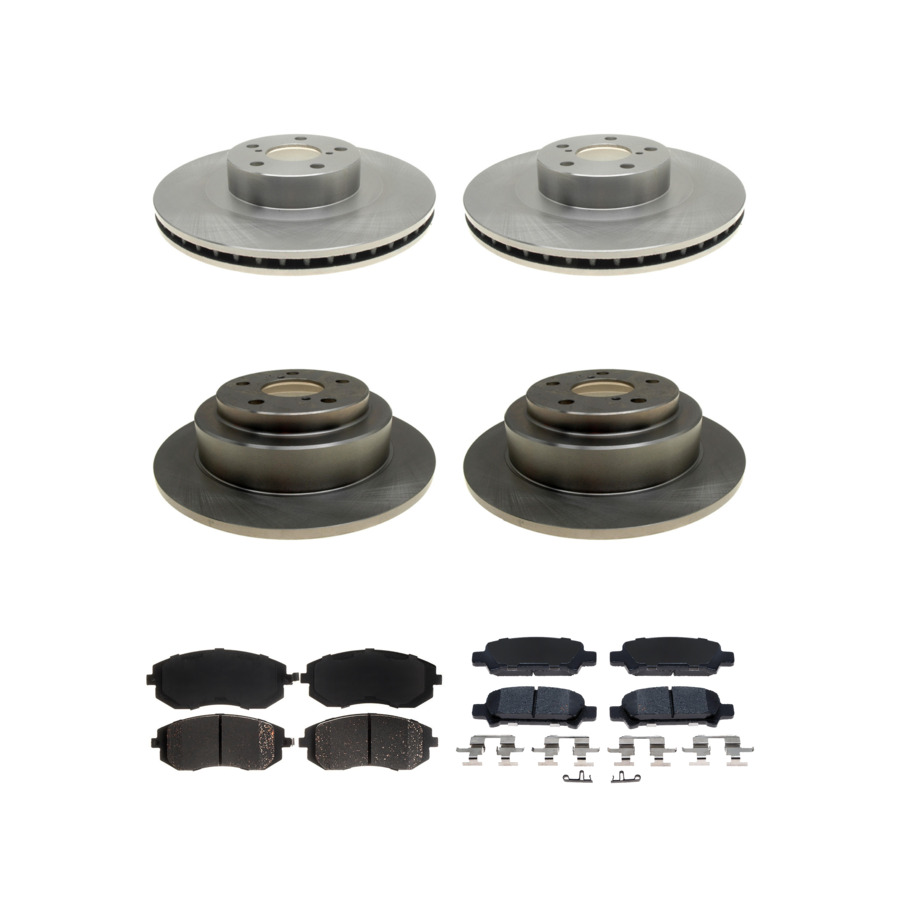 ACDelco Disc Brake Pads and Rotors Kit Front Rear For 02-03 Subaru Impreza