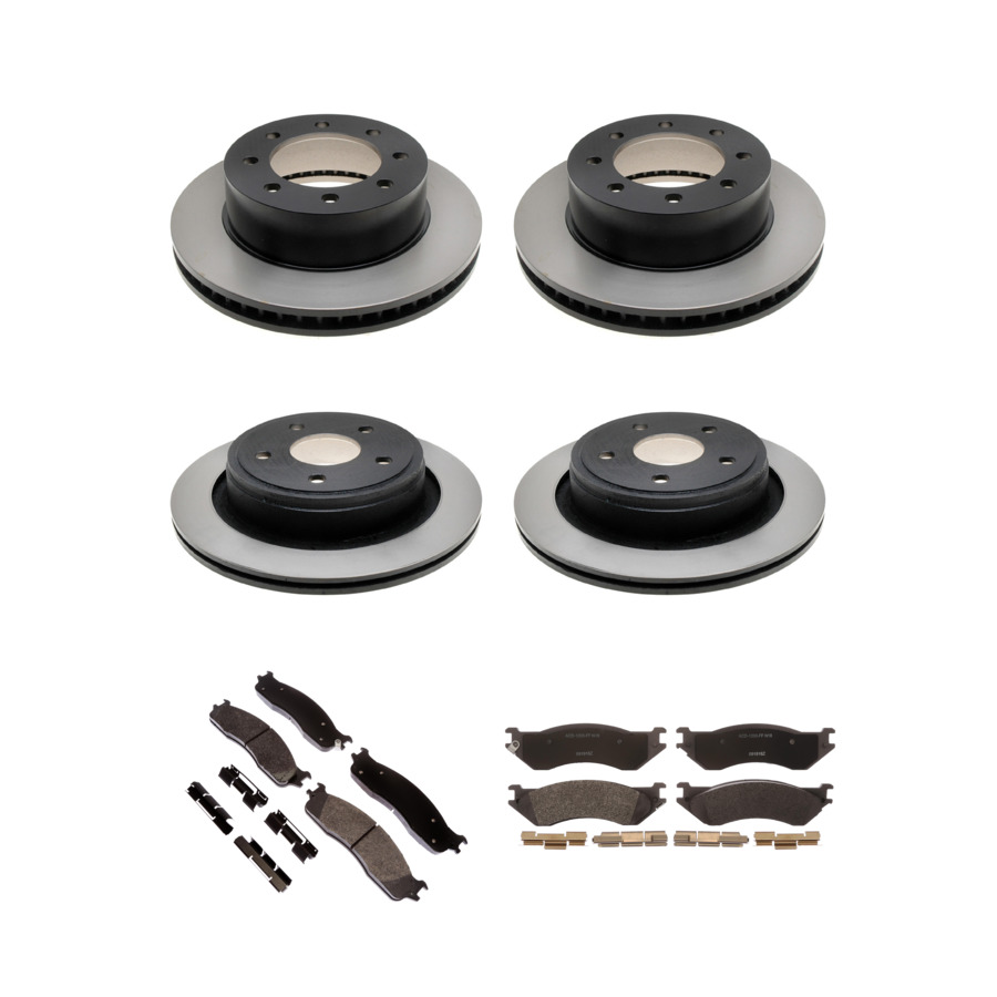 ACDelco Disc Brake Pads and Rotors Kit Front Rear For 2006-2008 Dodge Ram 1500