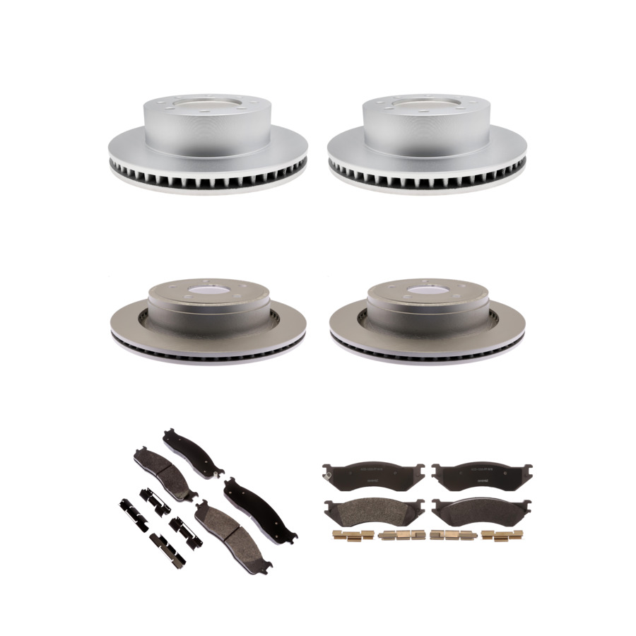 ACDelco Disc Brake Pads and Rotors Kit Front Rear For 2006-2008 Dodge Ram 1500