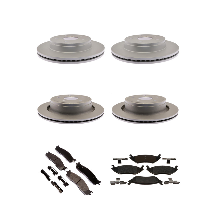 ACDelco Disc Brake Pads and Rotors Kit Front Rear For 2006-2008 Dodge Ram 1500