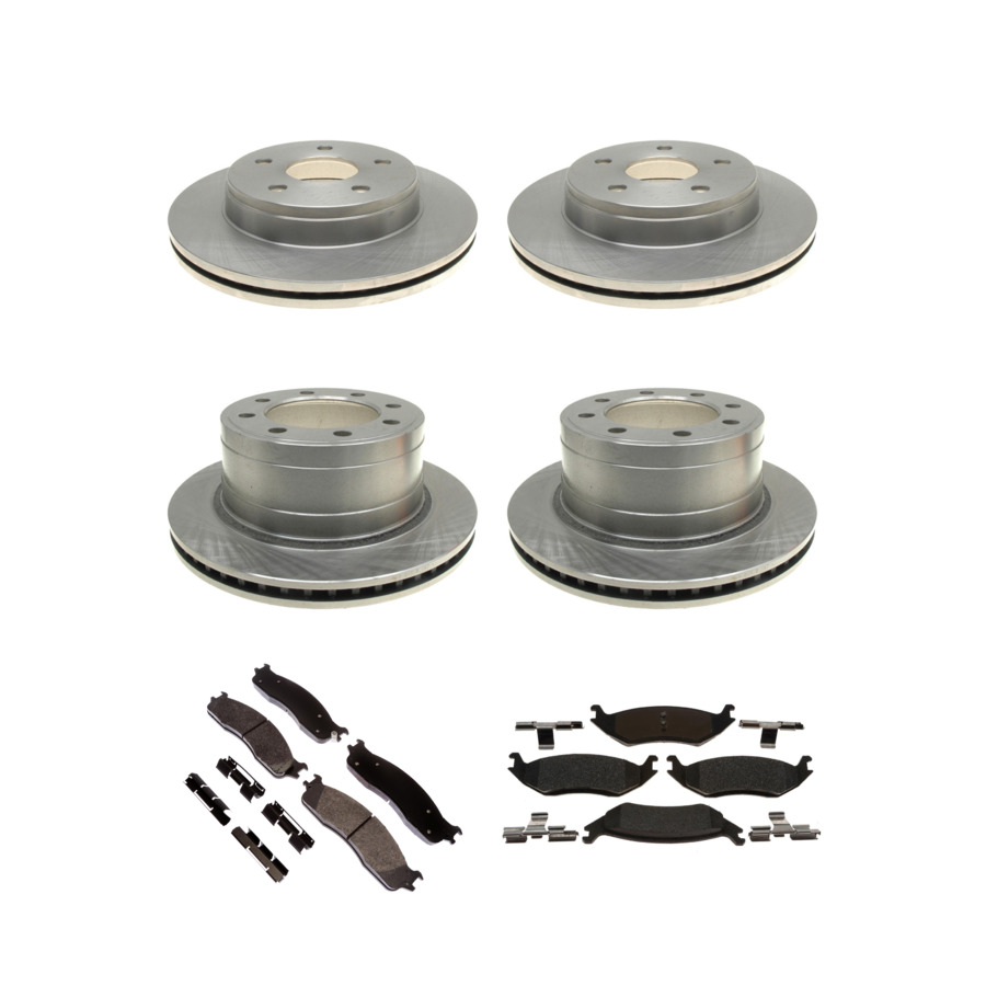 ACDelco Disc Brake Pads and Rotors Kit Front Rear For 2006-2008 Dodge Ram 1500