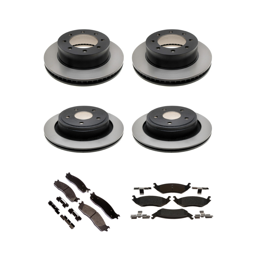 ACDelco Disc Brake Pads and Rotors Kit Front Rear For 2006-2008 Dodge Ram 1500