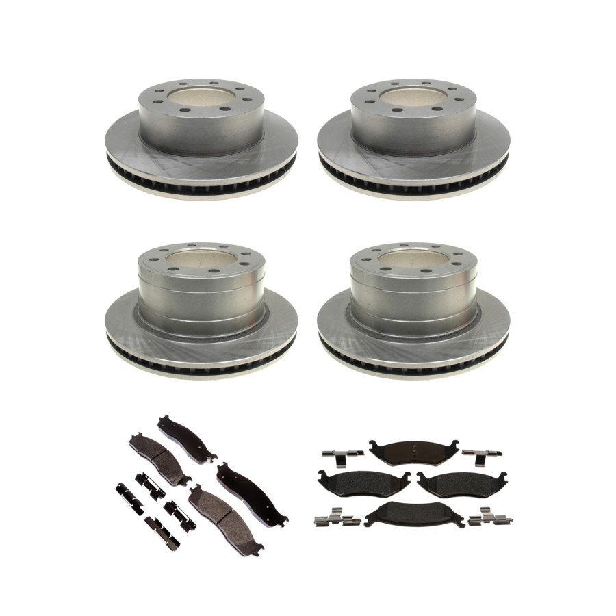 ACDelco Disc Brake Pads and Rotors Kit Front Rear For 2006-2008 Dodge Ram 1500