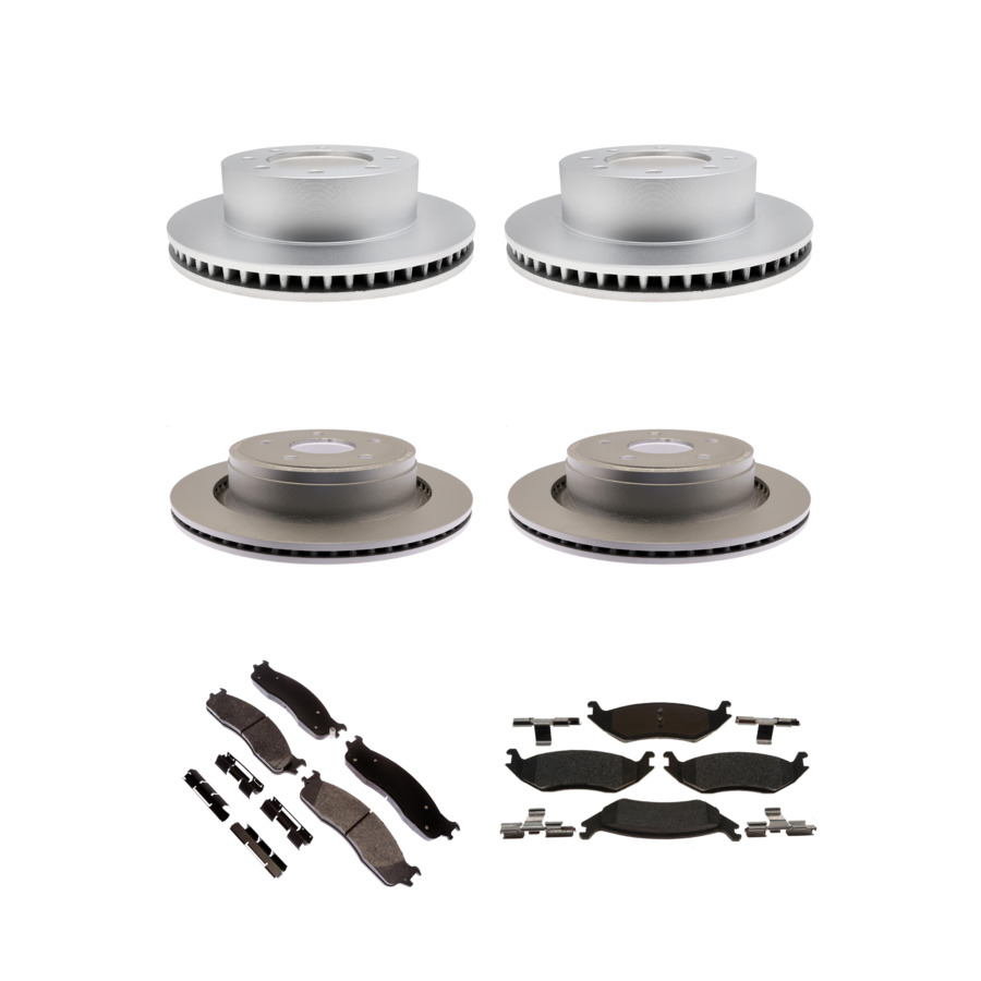 ACDelco Disc Brake Pads and Rotors Kit Front Rear For 2006-2008 Dodge Ram 1500