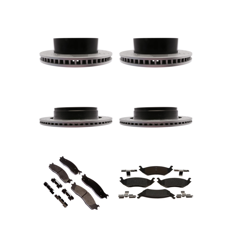 ACDelco Disc Brake Pads and Rotors Kit Front Rear For 2006-2008 Dodge Ram 1500