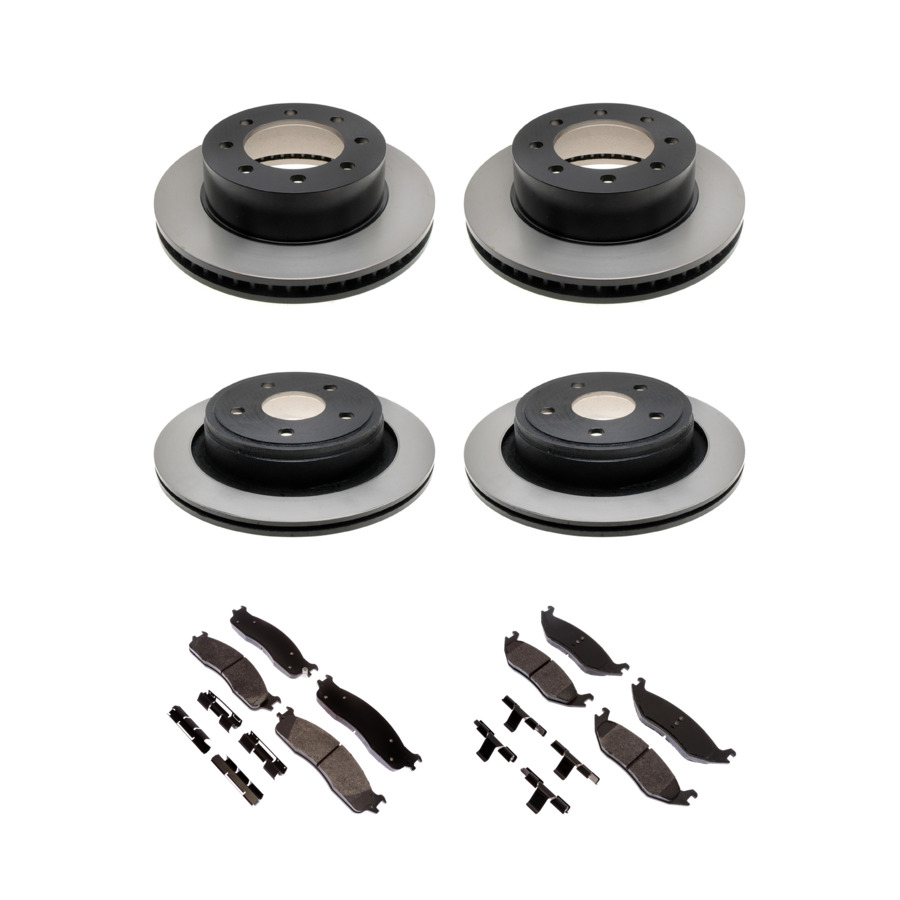 ACDelco Disc Brake Pads and Rotors Kit Front Rear For 2006-2008 Dodge Ram 1500