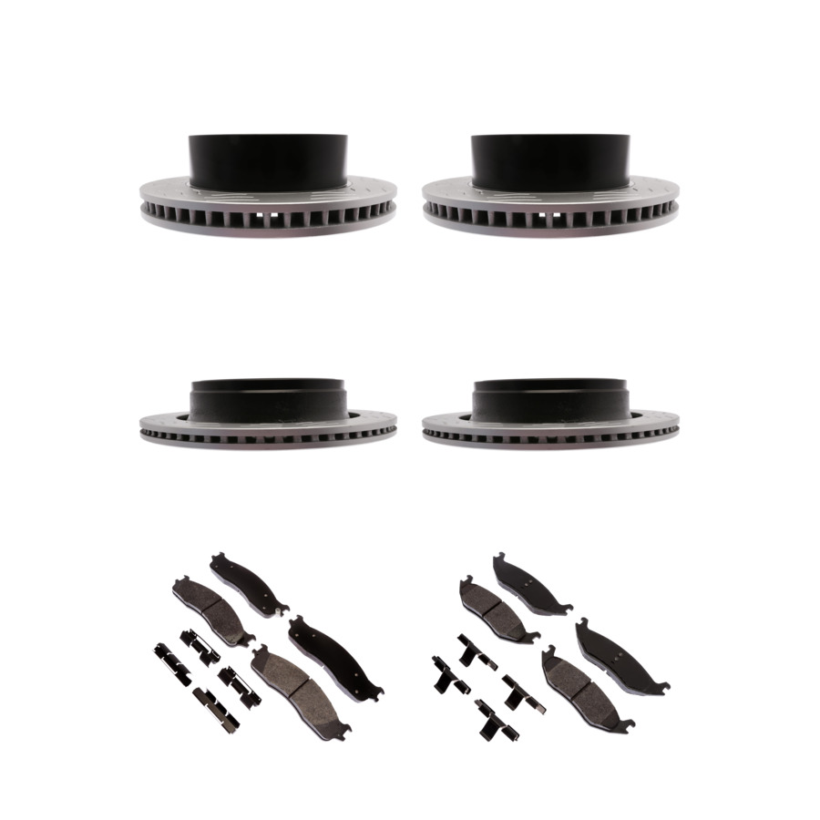ACDelco Disc Brake Pads and Rotors Kit Front Rear For 2006-2008 Dodge Ram 1500