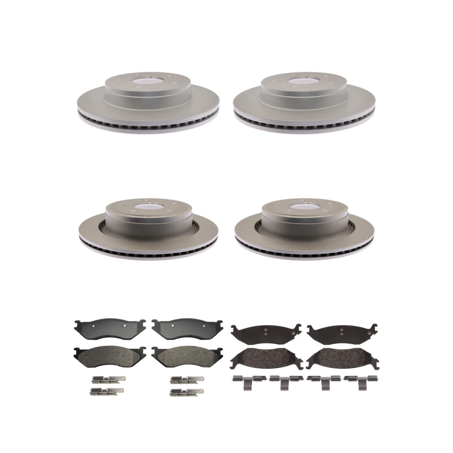 ACDelco Disc Brake Pads and Rotors Kit Front Rear For 02-04 Dodge Durango Ram