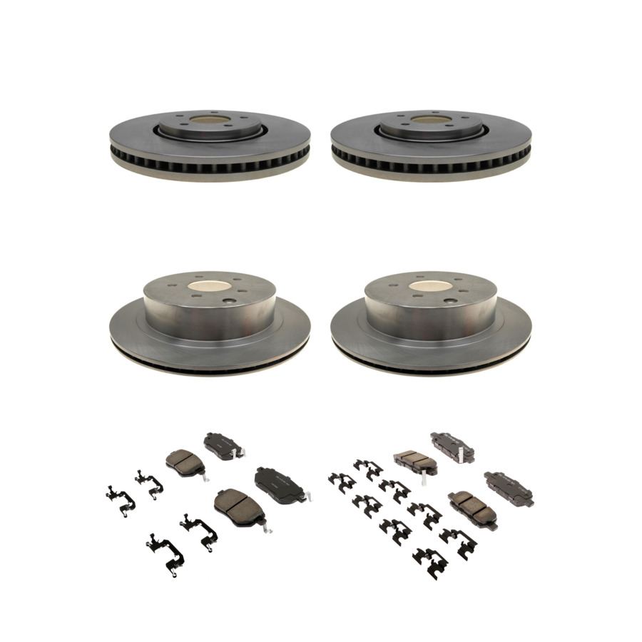 ACDelco Disc Brake Pads and Rotors Kit Front Rear For 2005 INFINITI FX35 FX45