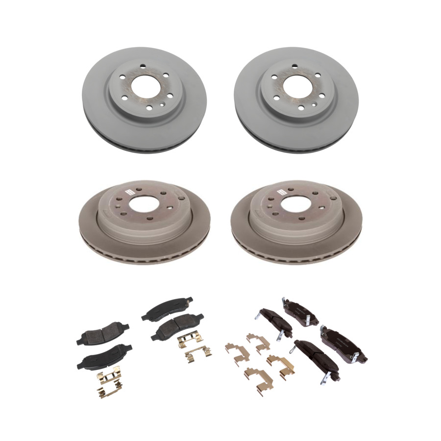 ACDelco Disc Brake Pads and Rotors Kit Front Rear For 07-17 Chevrolet Traverse