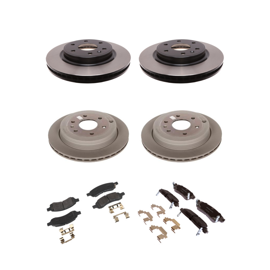 ACDelco Disc Brake Pads and Rotors Kit Front Rear For 07-17 Chevrolet Traverse