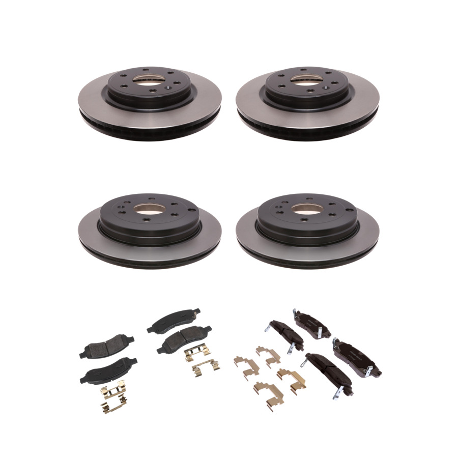 ACDelco Disc Brake Pads and Rotors Kit Front Rear For 07-17 Chevrolet Traverse